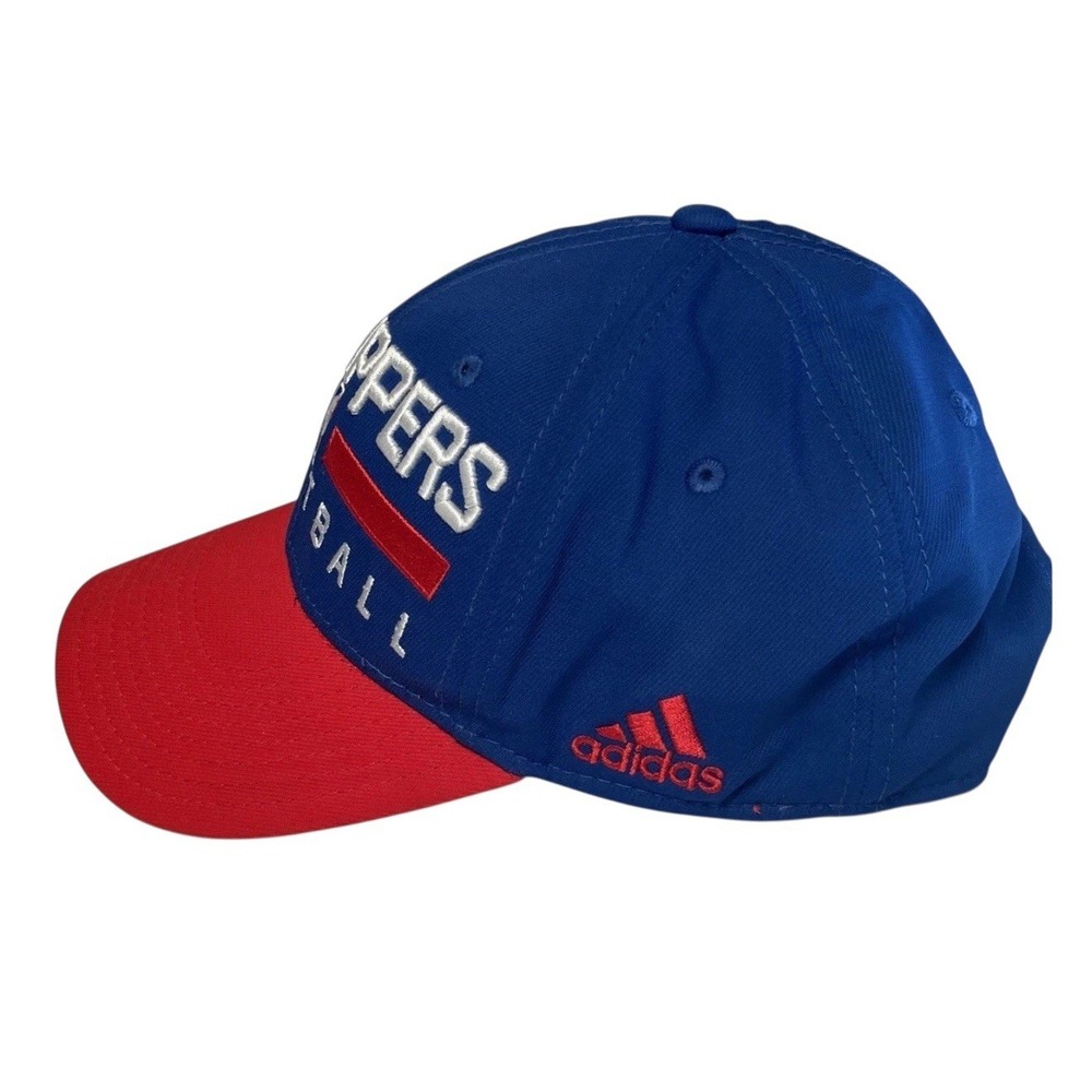 LA Clippers Adidas NBA Snapback Hat Cap Basketball Red Blue Adjustable Trucker - Picture 2 of 9